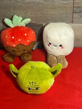 Hallmark Strawberry Plush Toy - Soft Red & Brown Kids Plush Marshmallow and Star